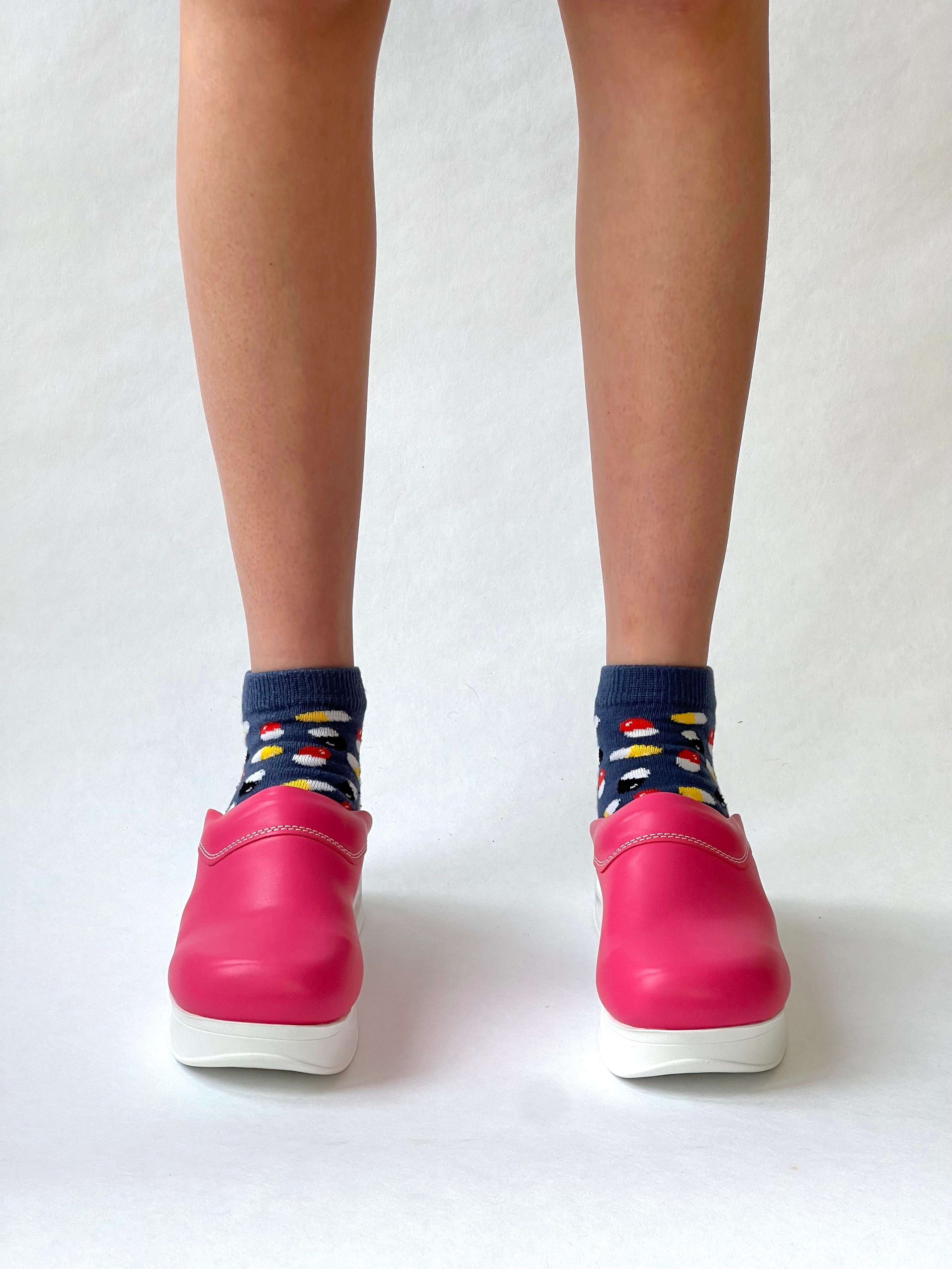 Airmeds Clogs Solid Dark Pink