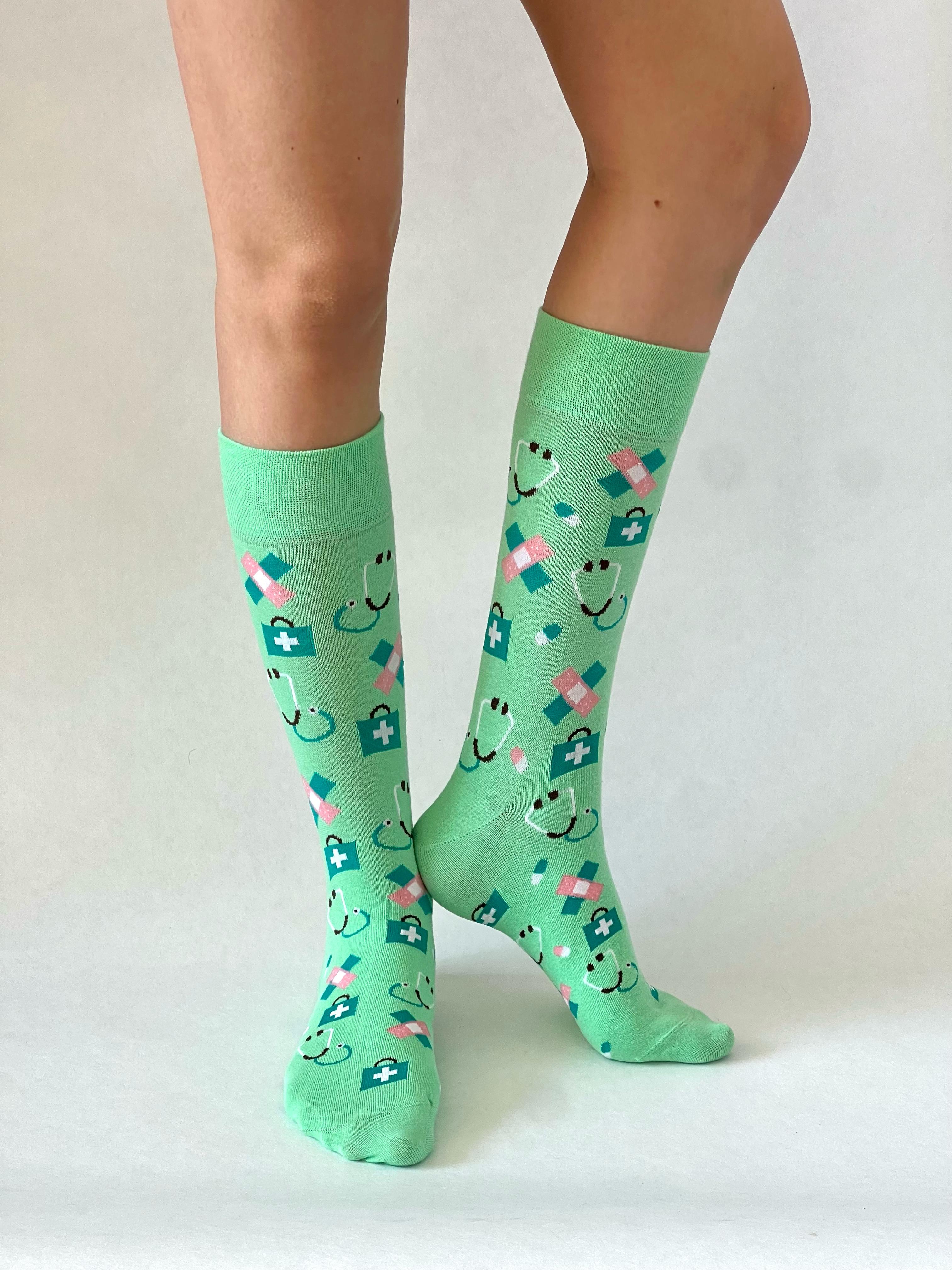 Care Socks Apple Green