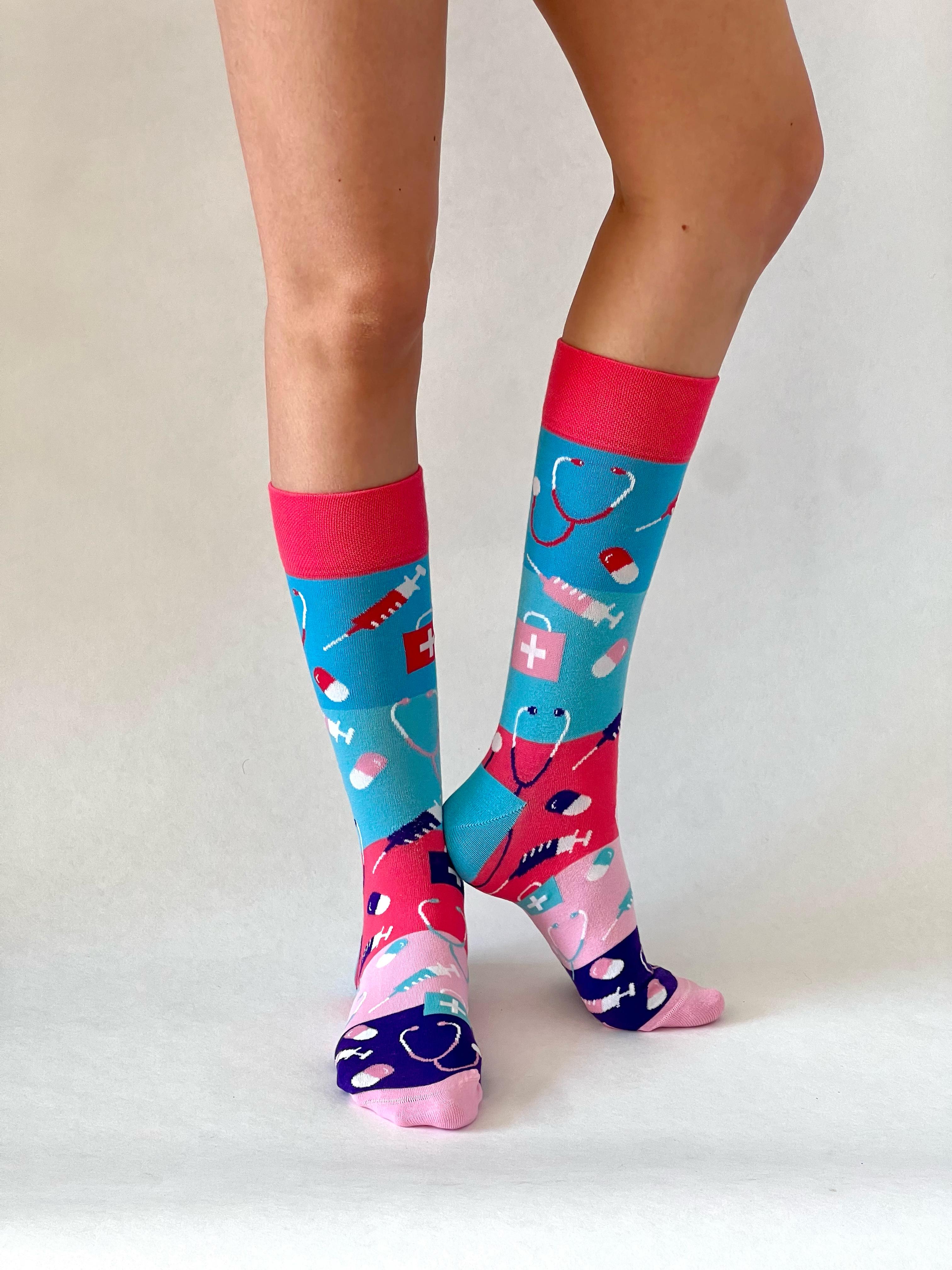 Care Socks Pink/Purple/Blue