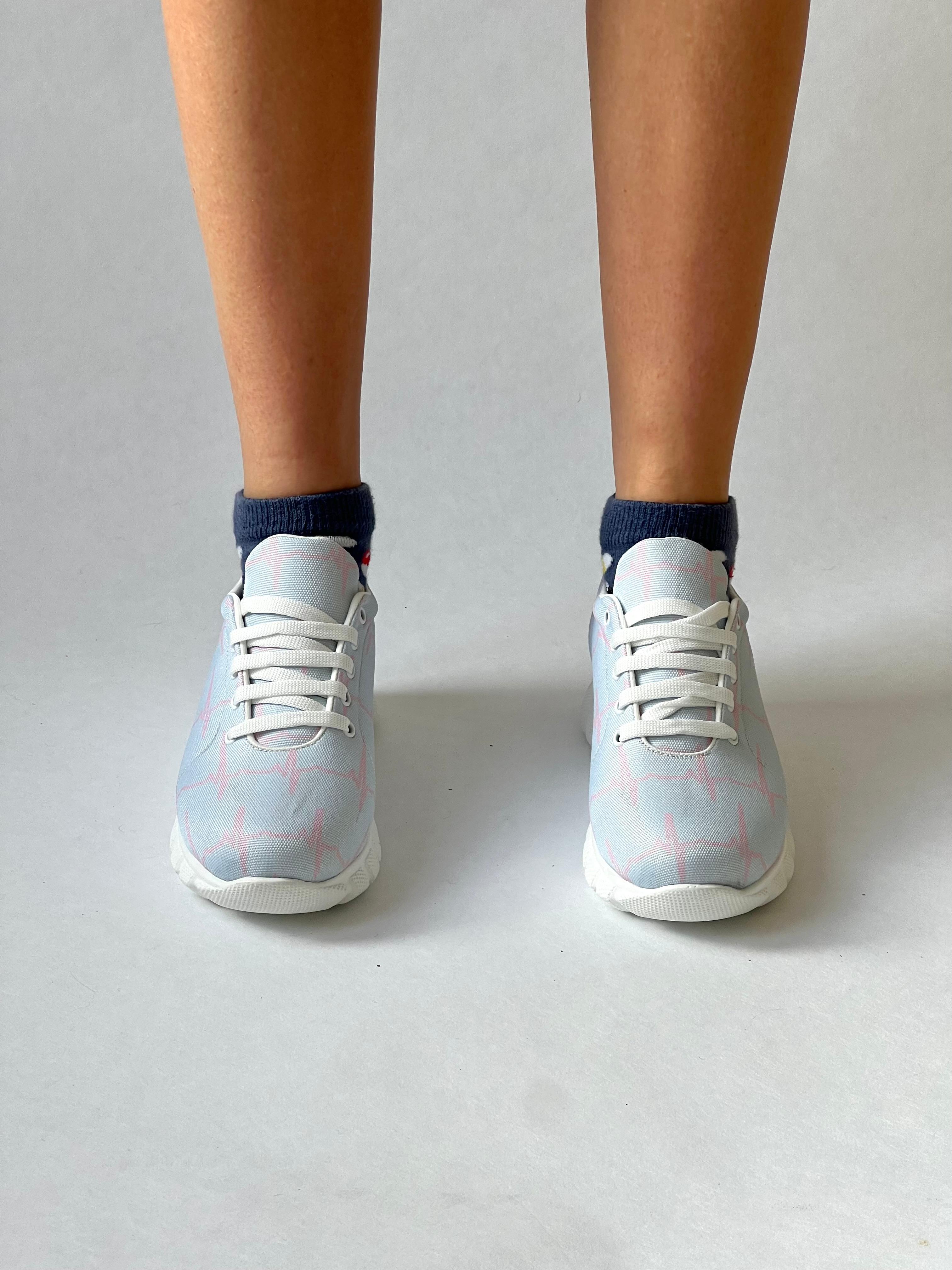 MedSocks Sneakers ECG Blue