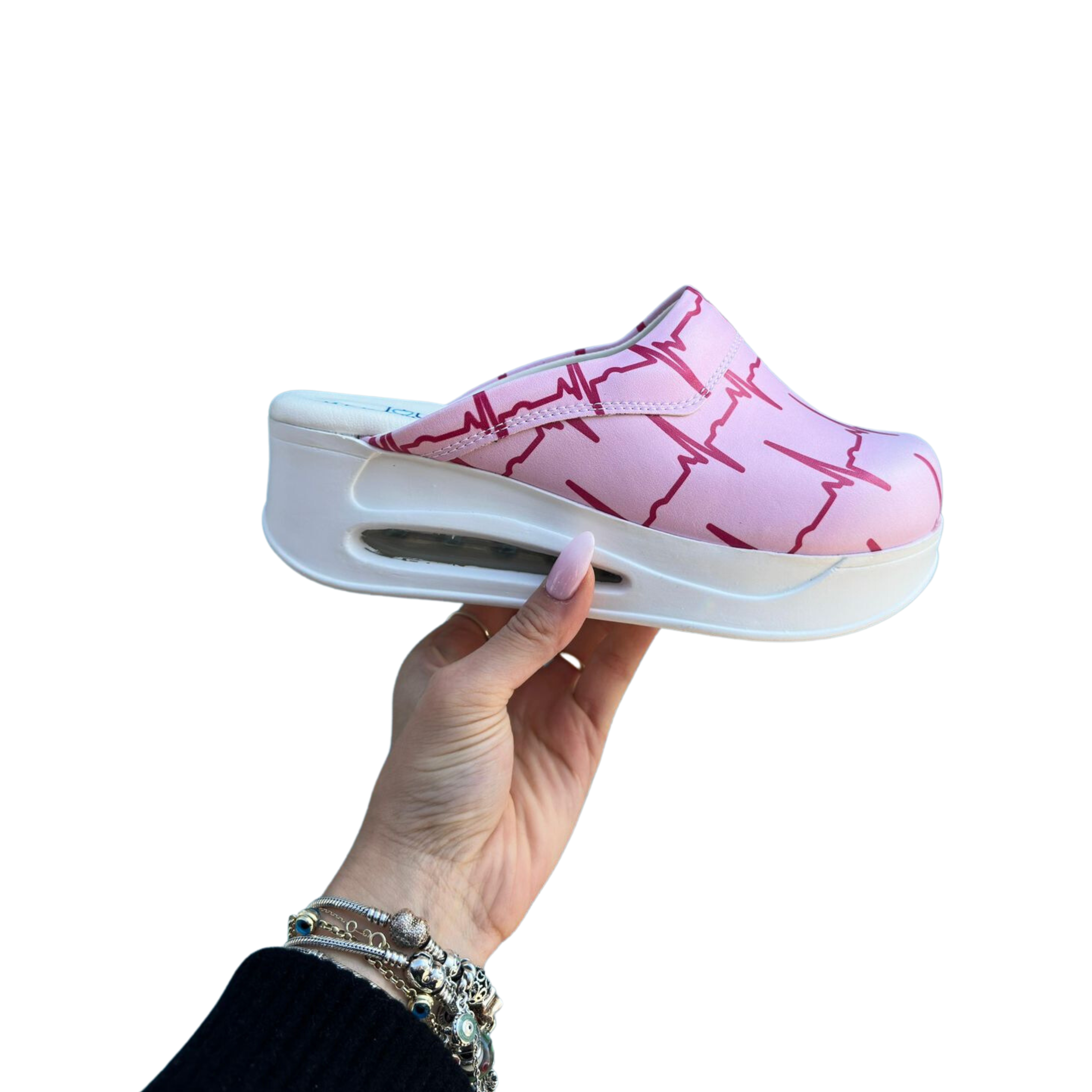 AirMeds Clogs Rosa EKG