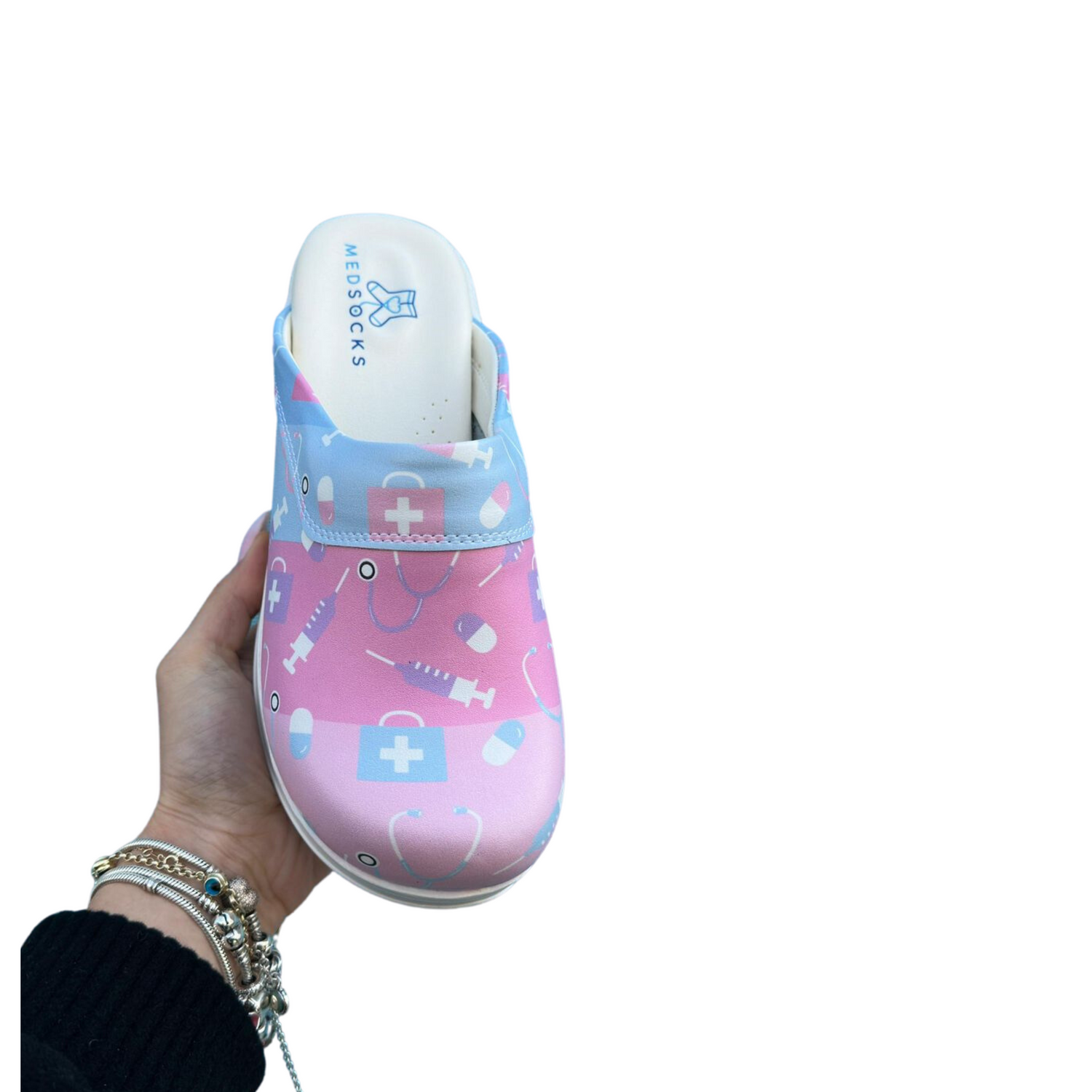 Care Pink/Purple/Blue Airmeds Clogs