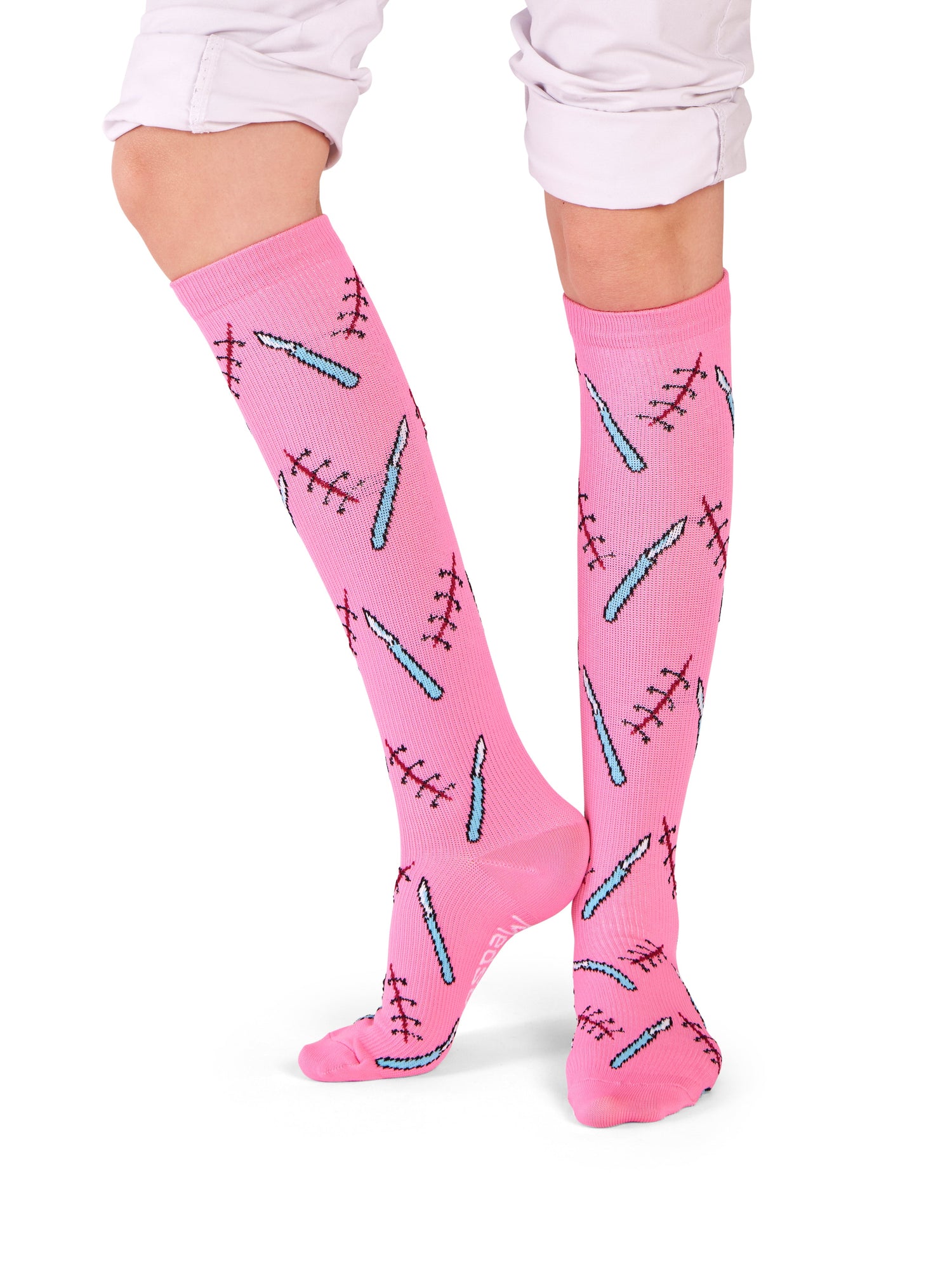Compression socks Surgical Pink