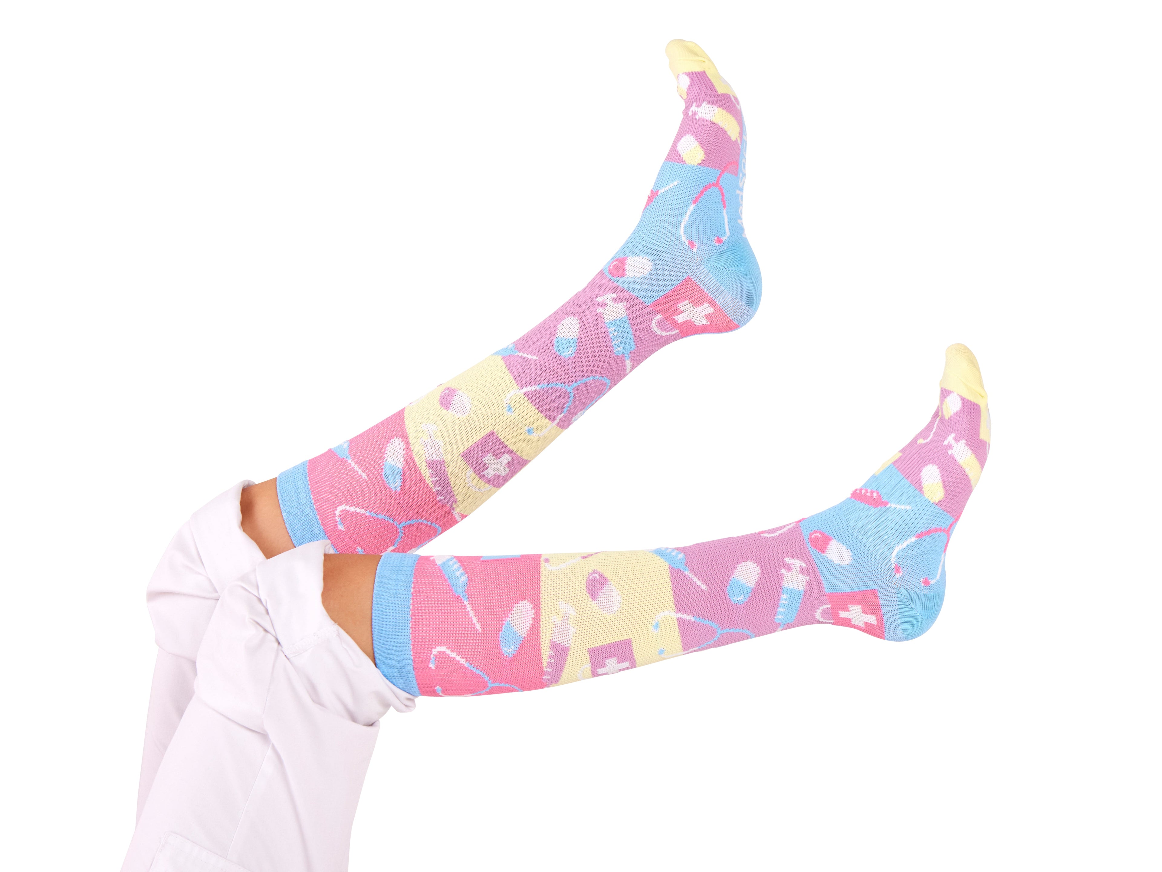 Chaussettes de compression Care Pastel
