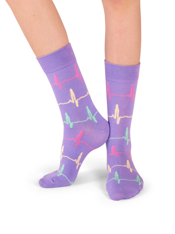 ❤️ ECG | Hartslag Sokken pastel 🩺