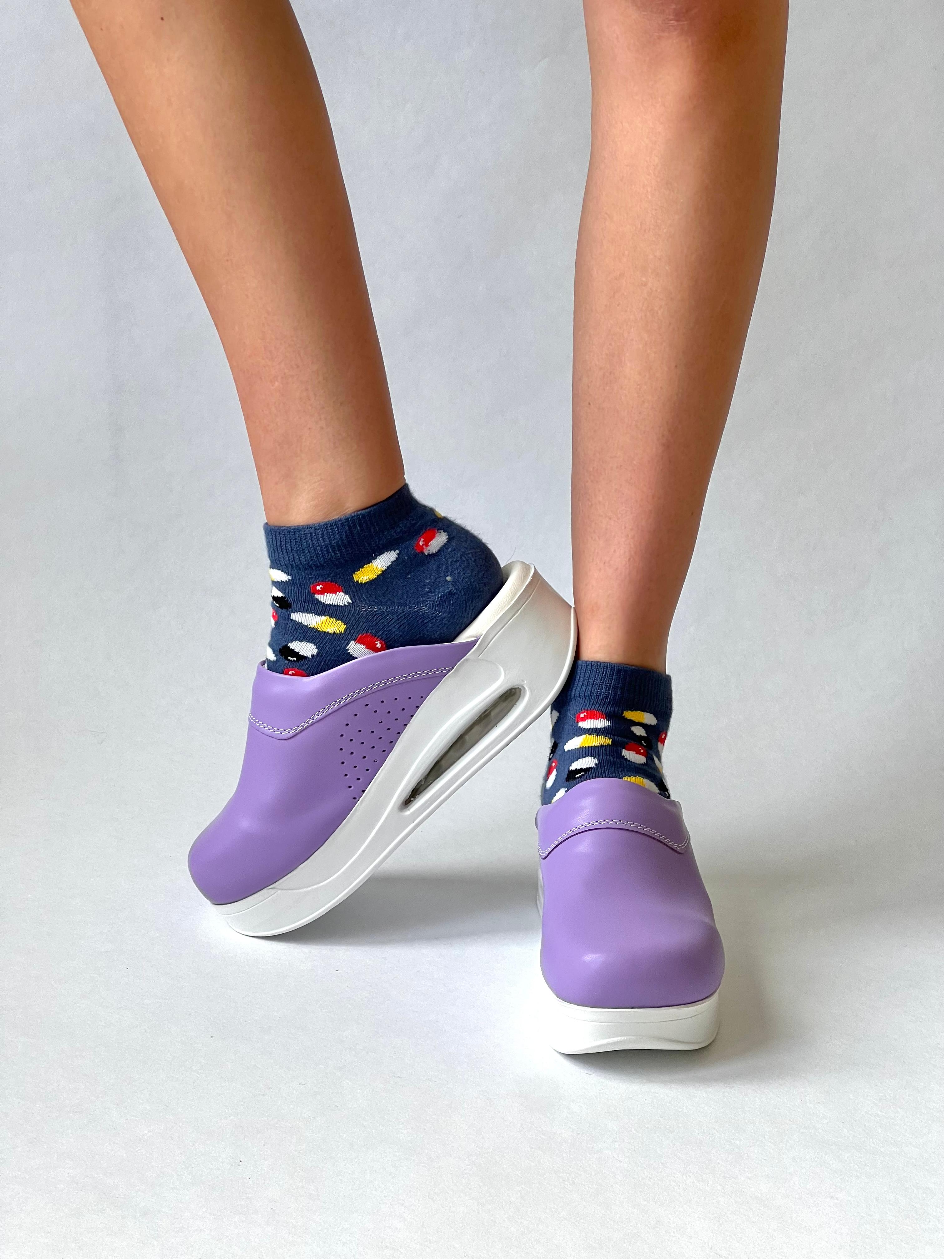 Airmeds Clogs Plain Purple