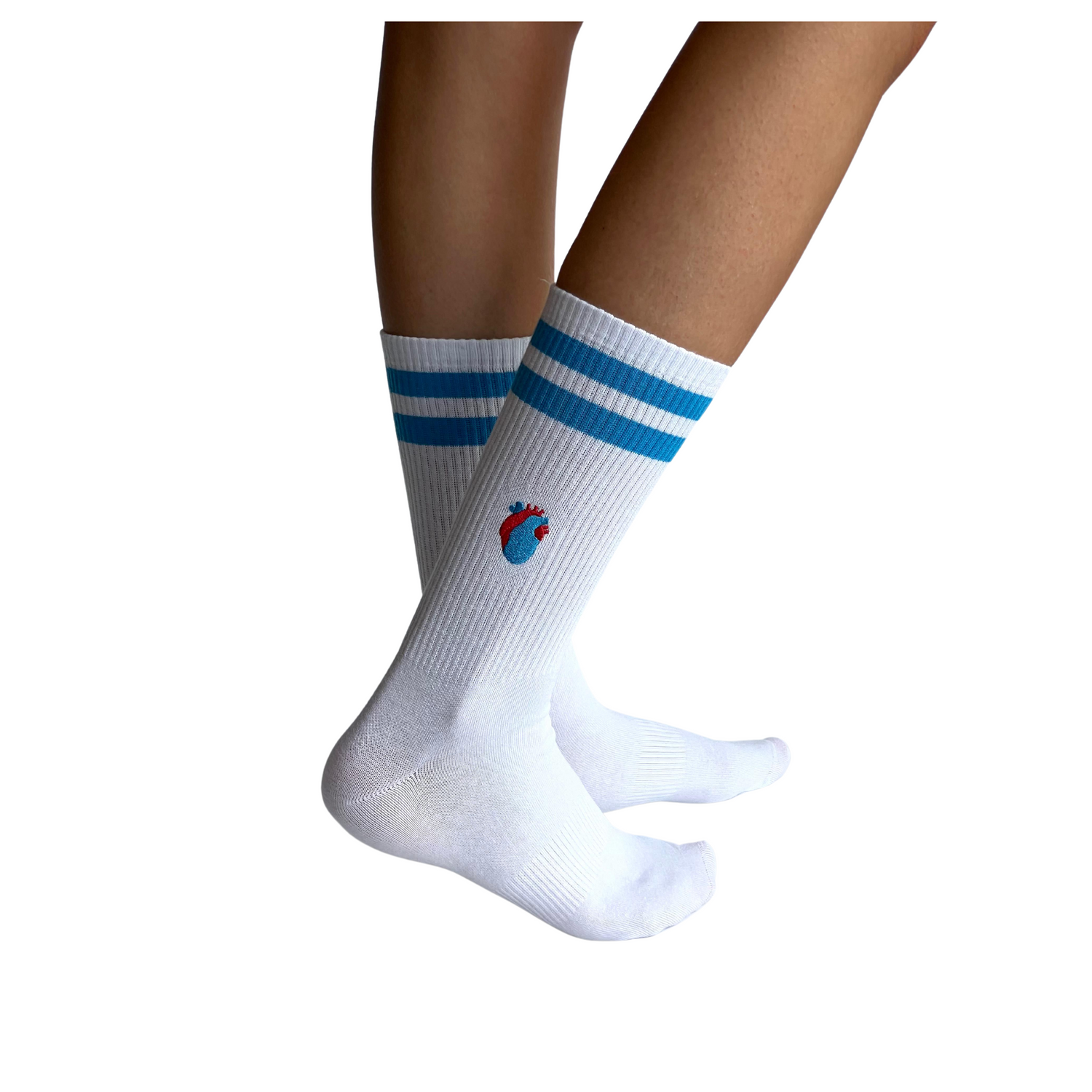 White Heart Sports Socks