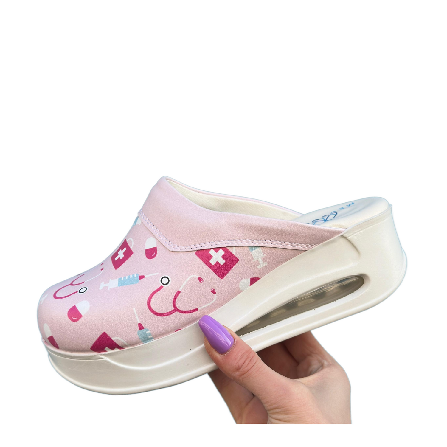 Care Light Pink Airmeds Clogs – MedSocks International