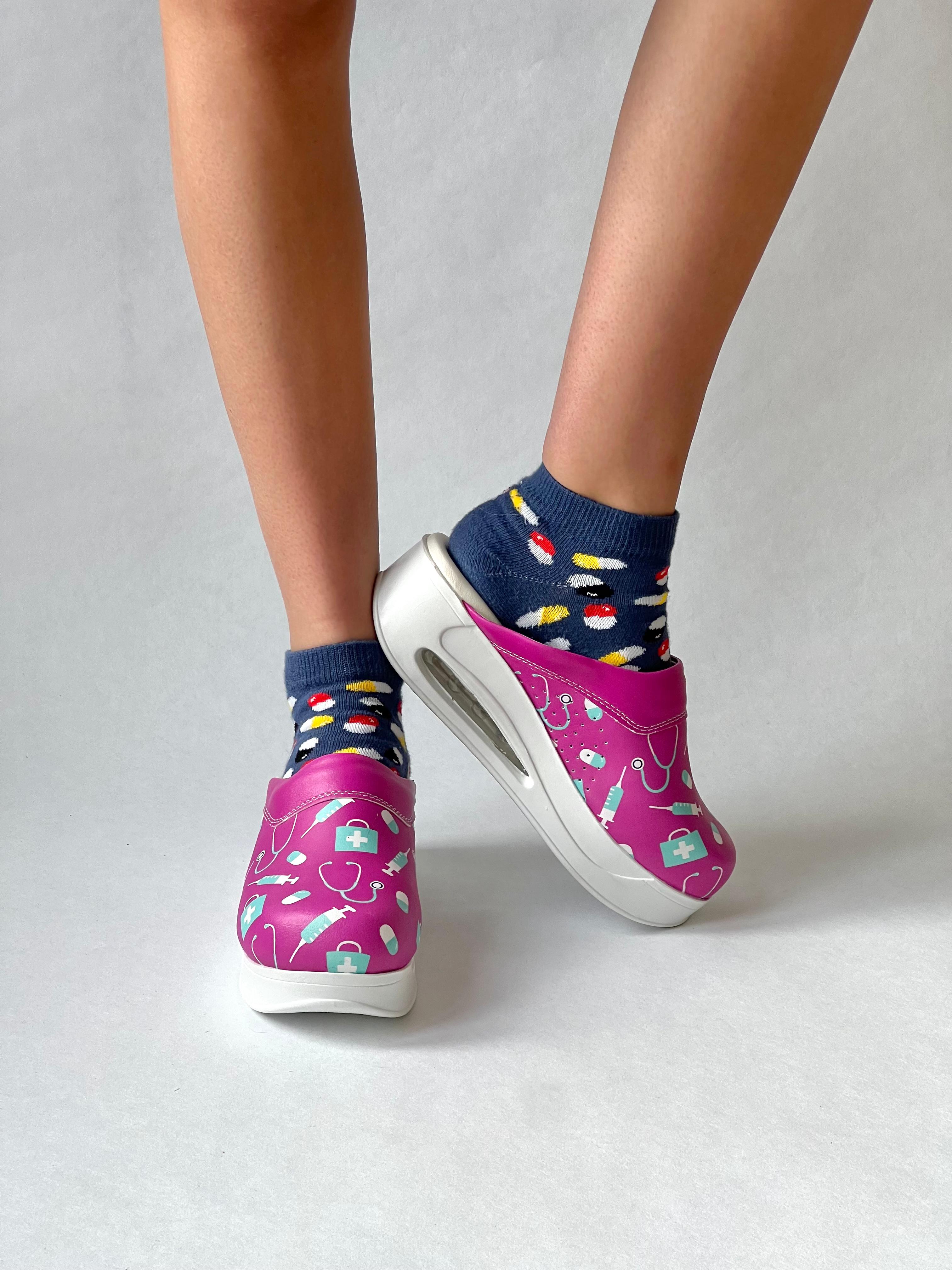 Care Fuchsia Airmeds Clogs