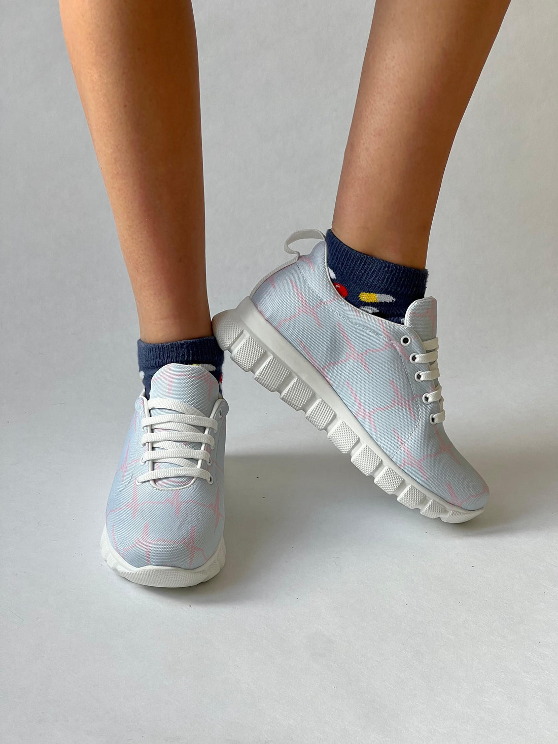MedSocks Sneakers ECG Blue