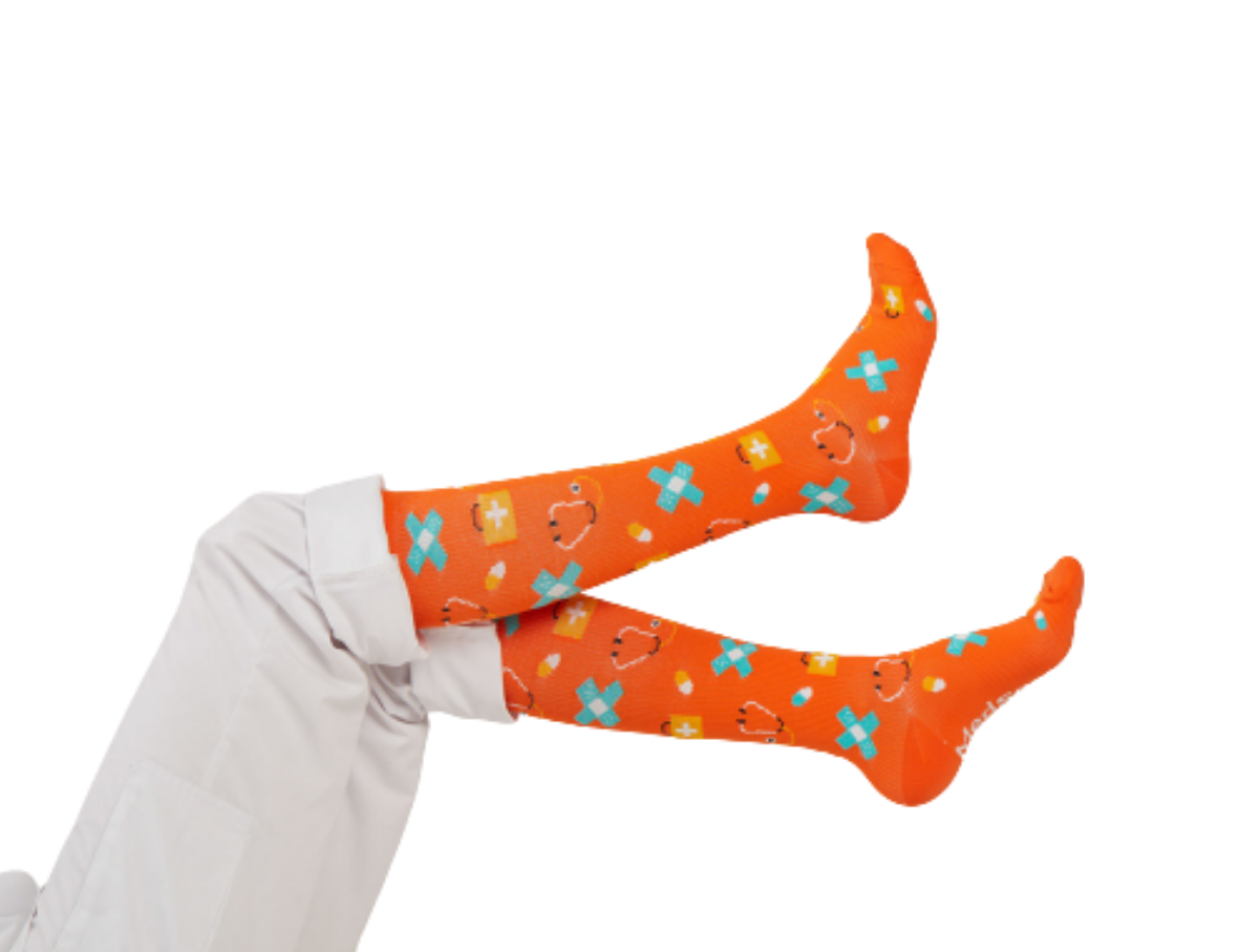 🔶Compressiesokken Zorg Oranje🧡 - MedSocks