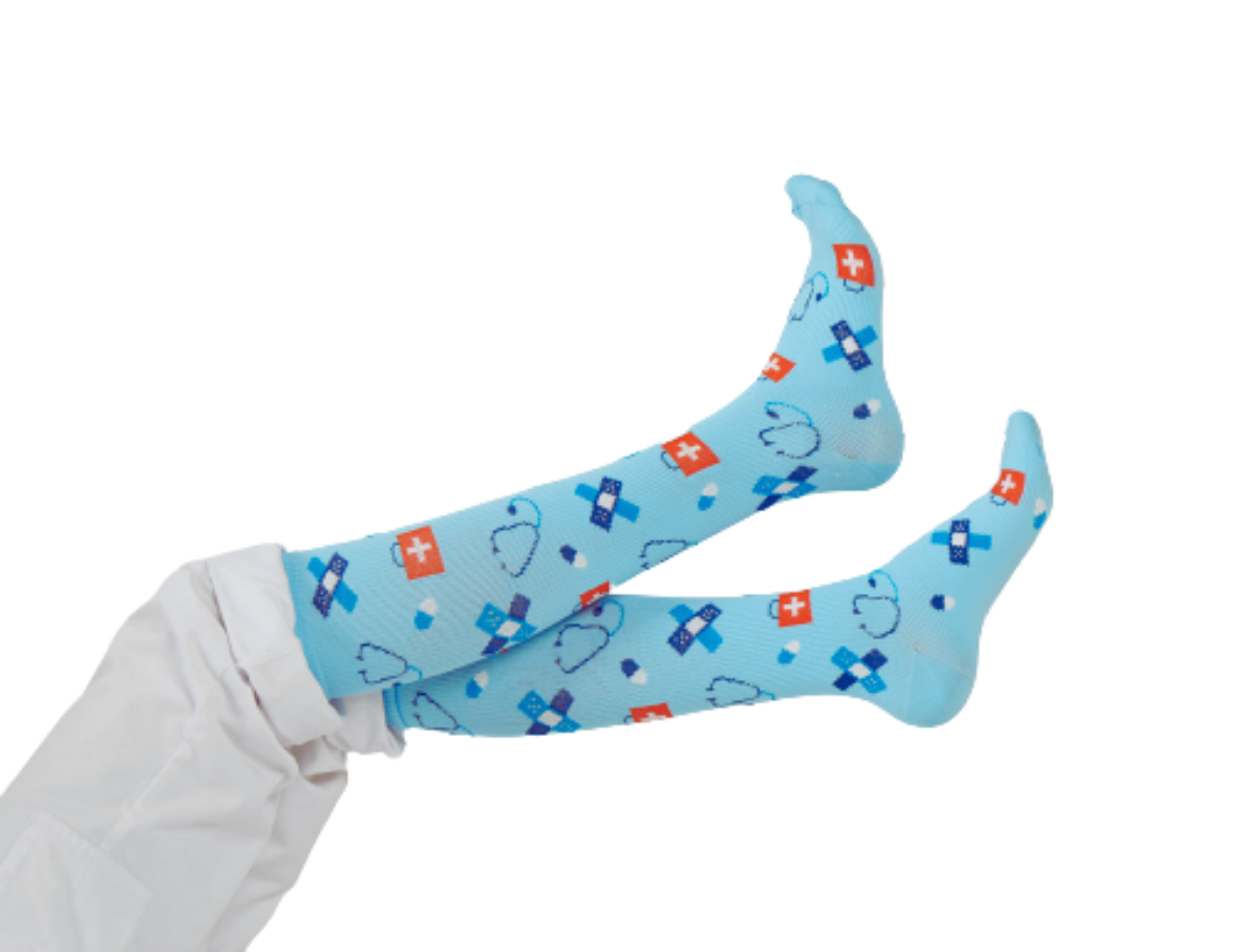 Compressiesokken Blauw & Rood - MedSocks