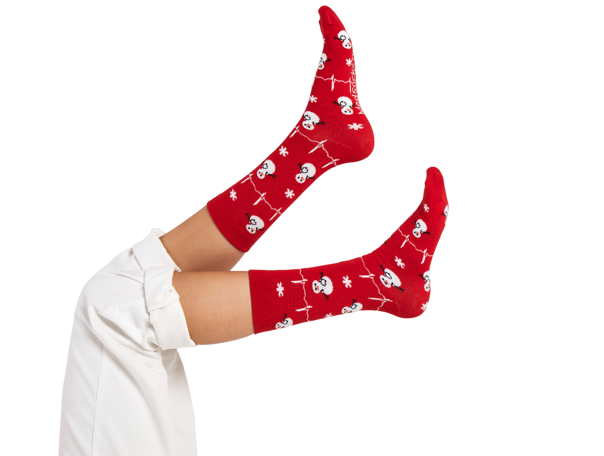 Medi Snowman Rood - MedSocks